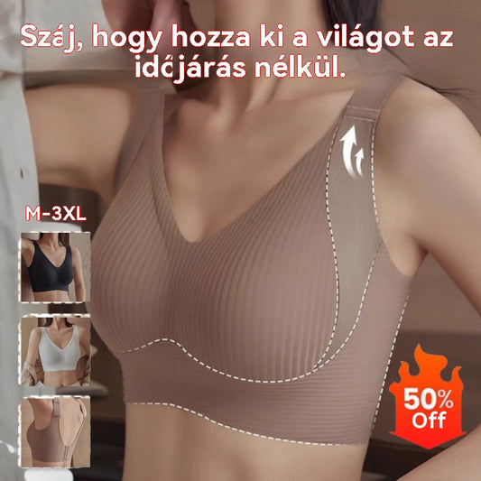 【50% kedvezmény】【4 db-os csomag】Női egyrészes, vezeték nélküli melltartó【40-95 kg】