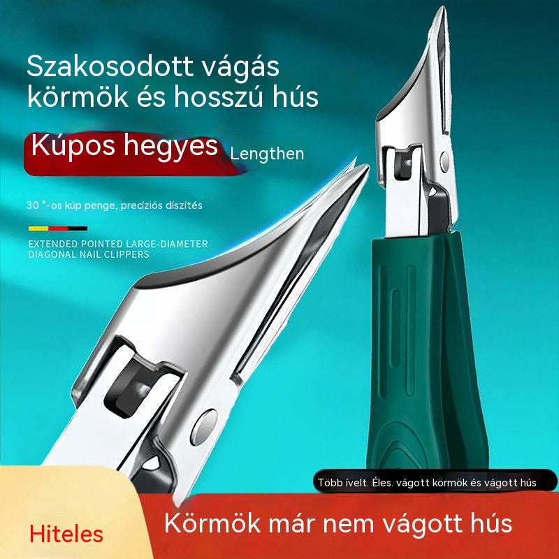 【Újdonság, 50% kedvezmény】 Fröccsenésgátló körömvágó 25°-os szögben döntött éllel (3 darabos készlet)