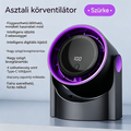 【Korlátozott ideig 50% kedvezmény!】🧊🍃Új, lapát nélküli, turbina stílusú asztali ventilátor (falra szerelhető)