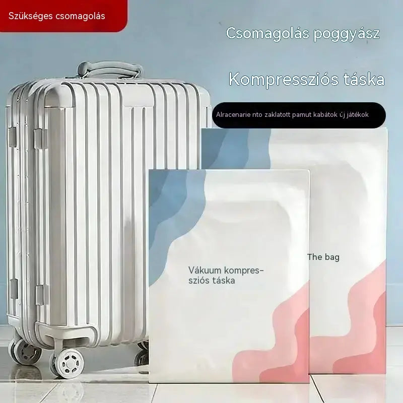 【Korlátozott ideig 50% kedvezmény!】🧳 5 termék mindössze 9200 Ft 💨 Nagy, rugalmas vákuumos tárolótasakok: Nincs szükség pumpára, szivárgásmentes, ideális helytakarékosságra a bőröndben és otthon ✈️