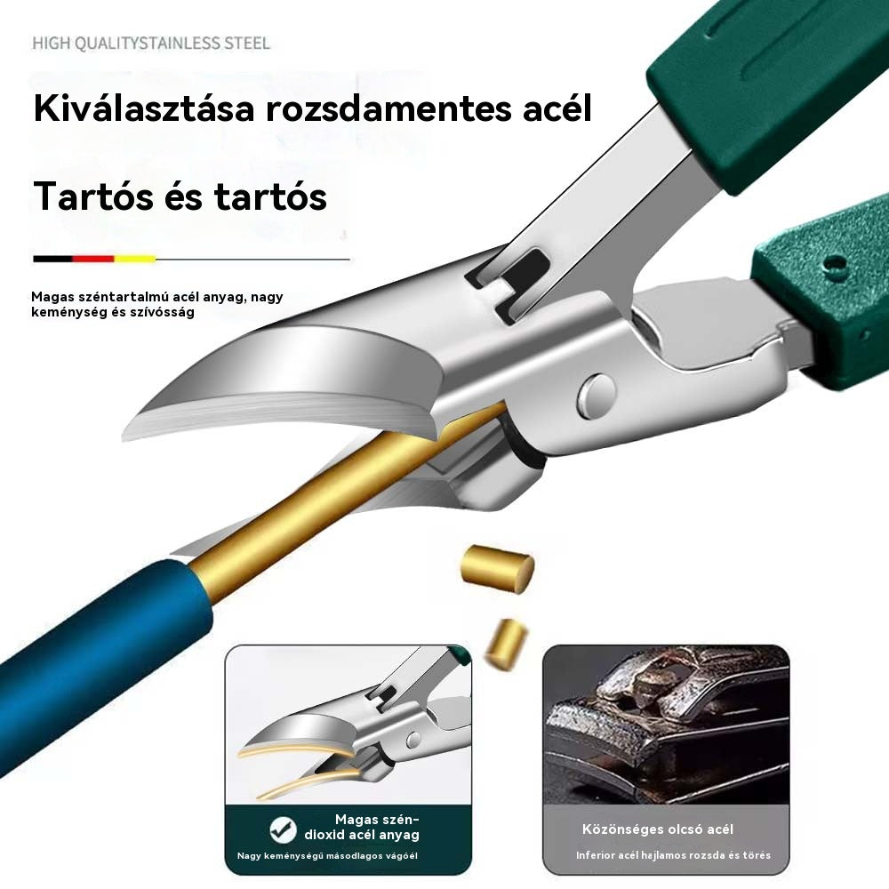 【Újdonság, 50% kedvezmény】 Fröccsenésgátló körömvágó 25°-os szögben döntött éllel (3 darabos készlet)