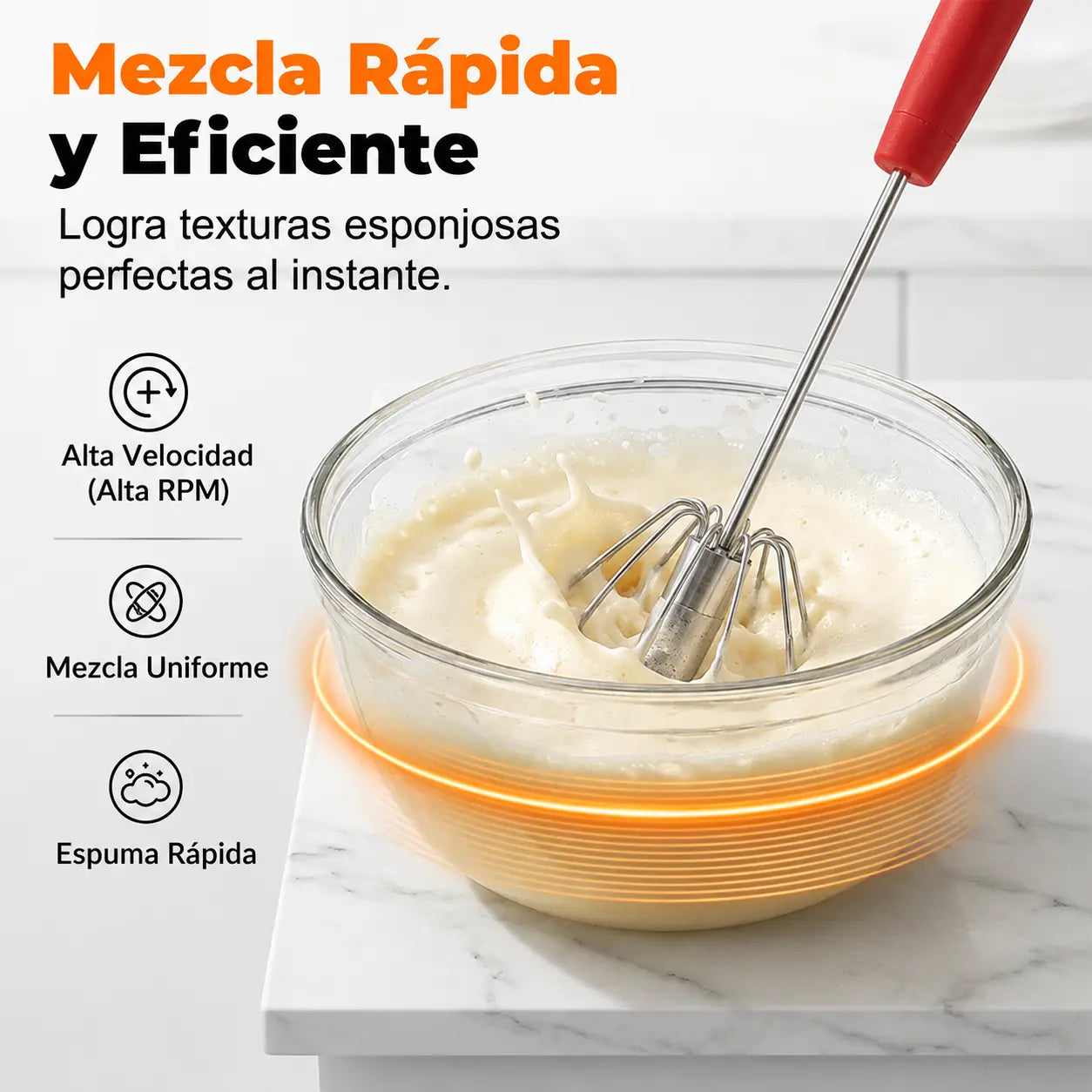 【Vásárolj 1-et és kapj 1-et ingyen!】50% kedvezmény! Félautomata kézi tojásverő: nyomd és forgasd, áram nélkül működik. Másodpercek alatt felveri a tojást és a tejszínt. Kíméli a csuklót