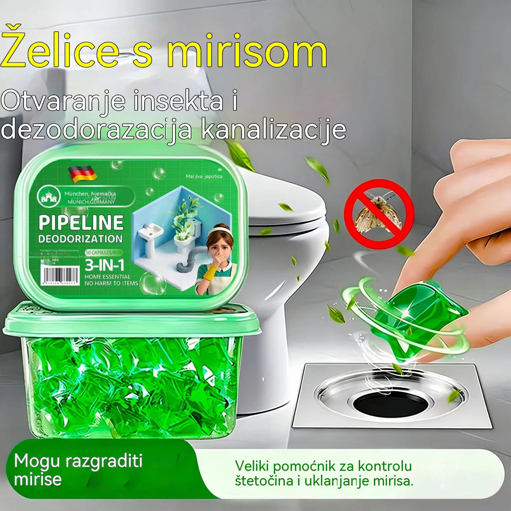 【Vásárolj 1-et, és 2-t kapsz ajándékba!】Bioenzimes kapszulák a kellemetlen szagok megszüntetésére a lefolyóból