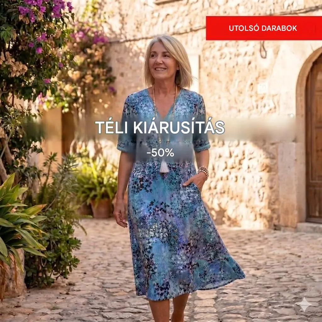 【S-3XL】Iris – könnyű, légáteresztő ruha, testhezálló, karcsúsító szabással