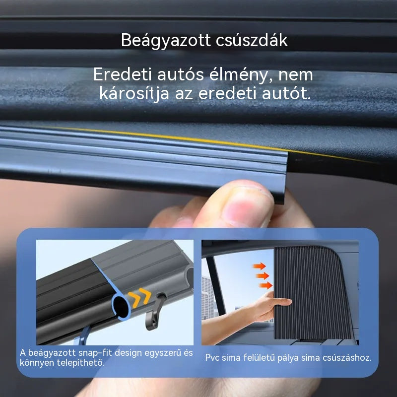 【Korlátozott ideig 50% kedvezmény!】【4 db-os készlet】csúszósínes autós napellenző függöny hőszigetelő funkcióval