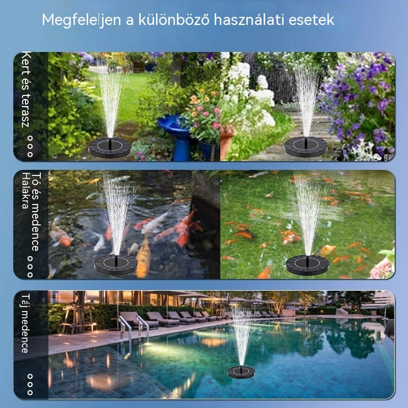 Napenergiás szökőkút
