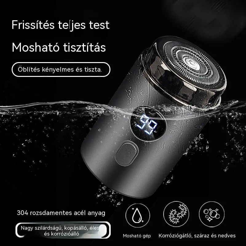 🔥Legnagyobb ajánlat: 50% KEDVEZMÉNY🔥Erőteljes mini elektromos borotva férfiaknak digitális kijelzővel